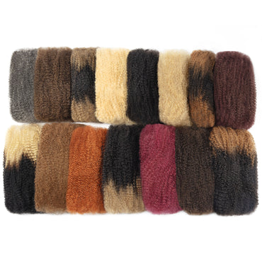 Maelove Highlights Multi Color Pre-Stretched Afro kinky Bulk For Braiding Dreadlock Hair