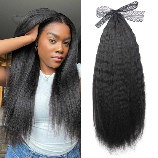 100% Human Hair Kinky Straight Feather Crochet Hair Extensions Crochet Braiding Hair for Any Occasion