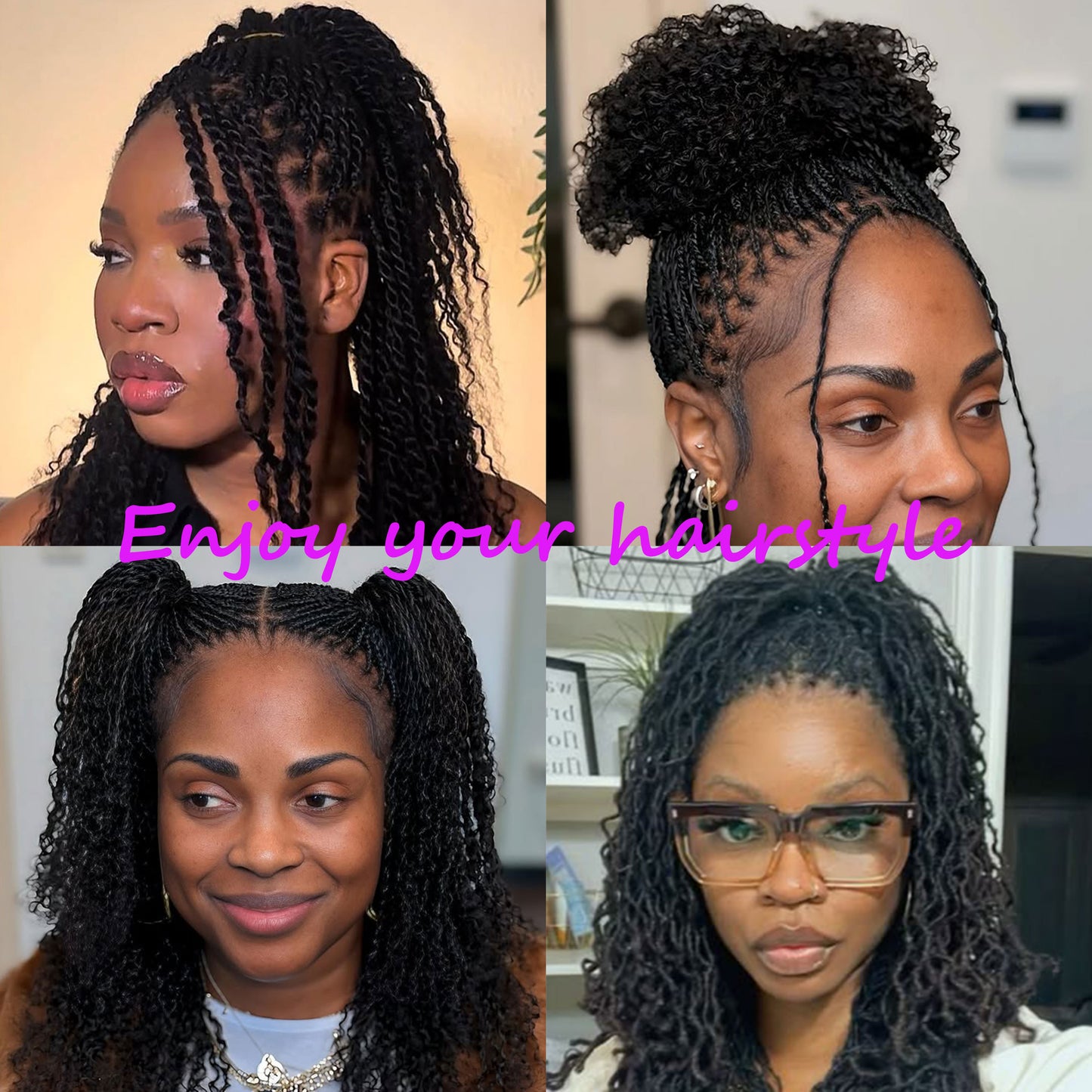 20Strands/pack Small Size Locs Extensions Interlocs Dreadlocks Extensions 100% Human Hair Handmade for Blackwoman