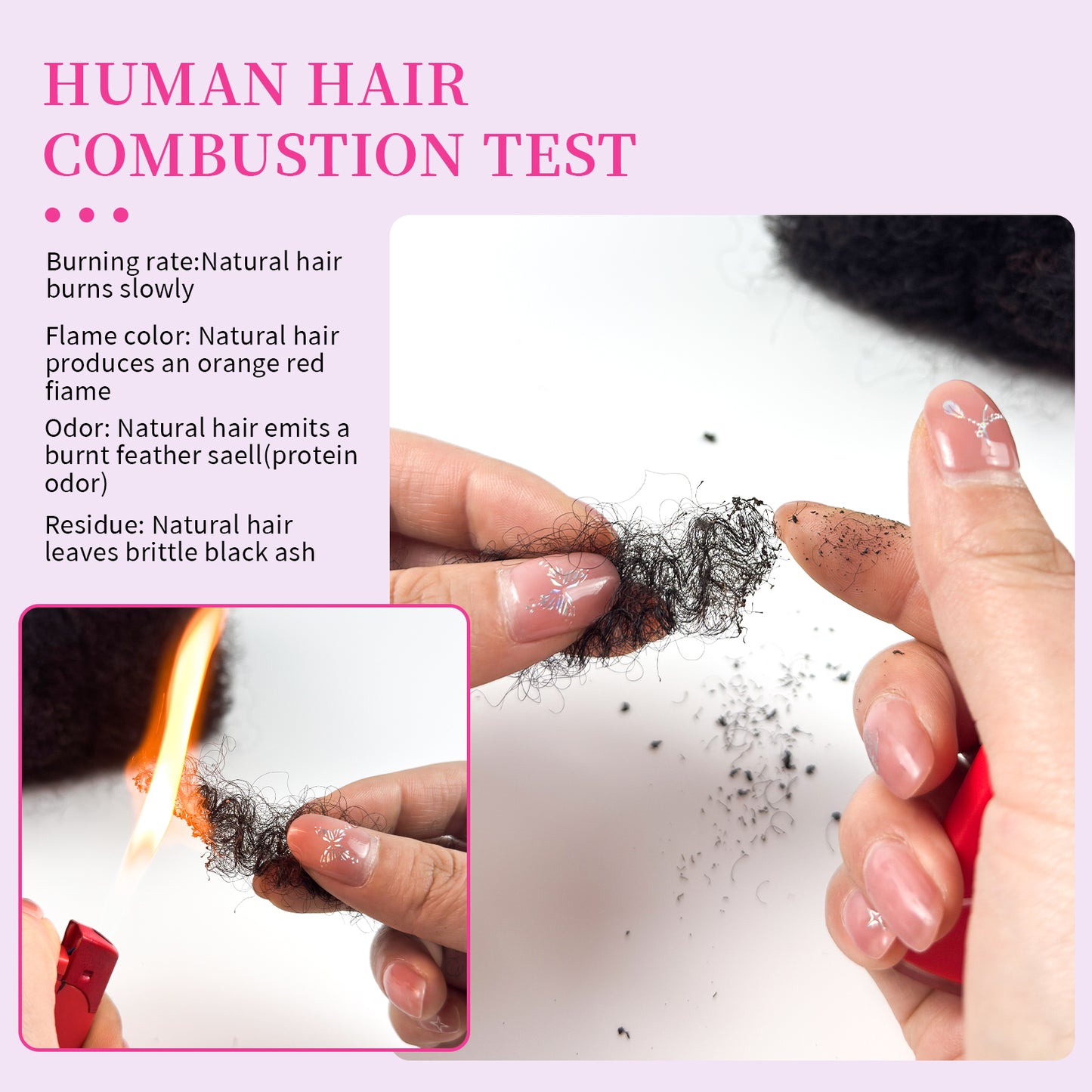 Maelove Best Quality Kinky Twist Style Afro kinky Bulk Braiding Human Hair