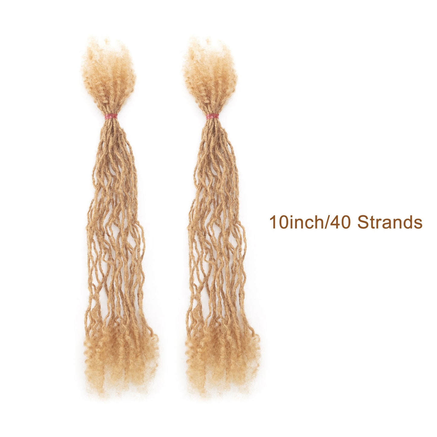 40strands/pack 100% Real Human Hair Dreadlocks Inter Locs Extensions with Curly end