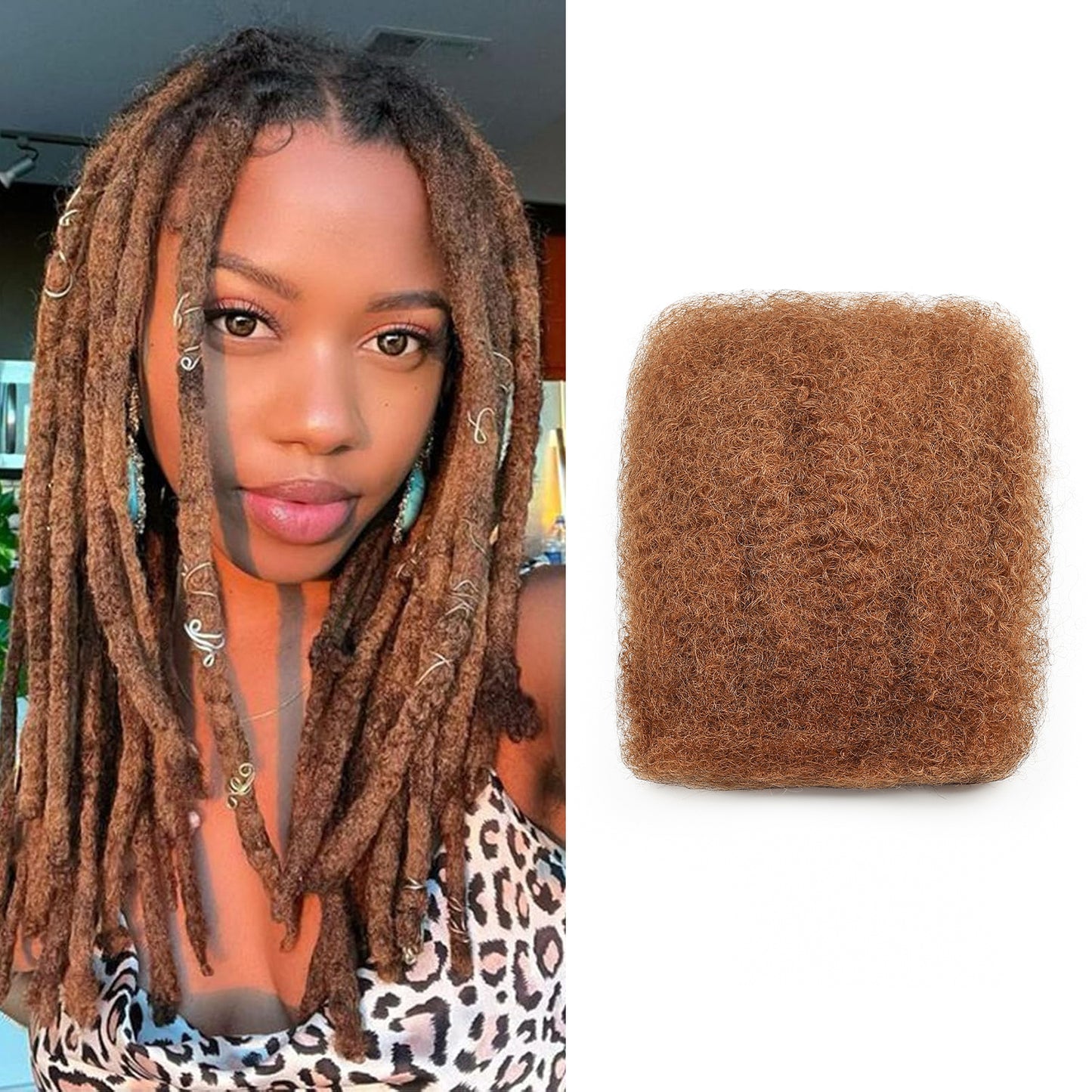 Maelove Best Quality Kinky Twist Style Afro kinky Bulk Braiding Human Hair
