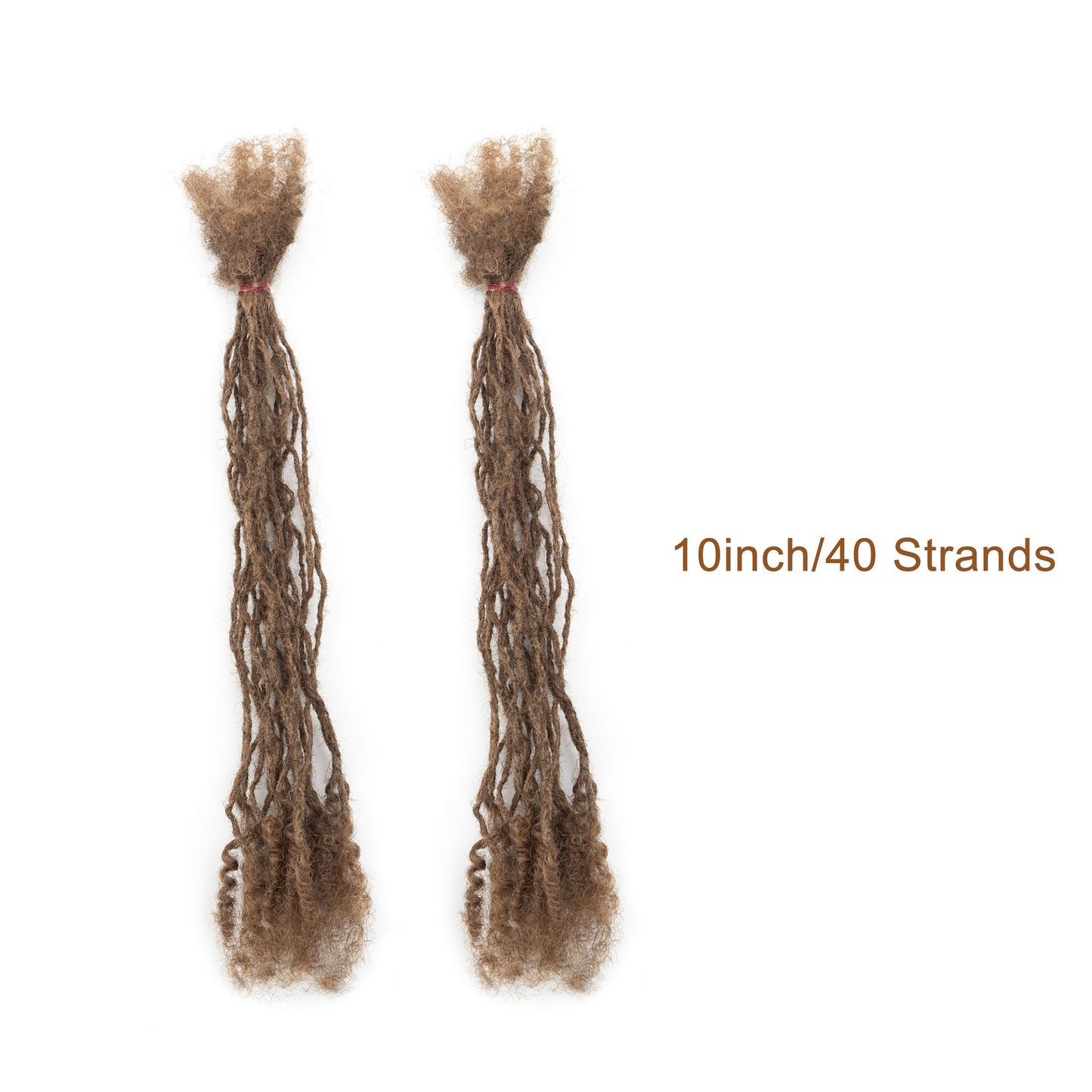 40strands/pack 100% Real Human Hair Dreadlocks Inter Locs Extensions with Curly end