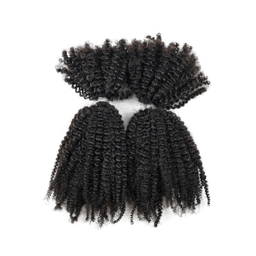 100% Human Hair Extensions Afro Kinky Bulk Hair Afro 4C for Braiding, Micro Twist,Locs