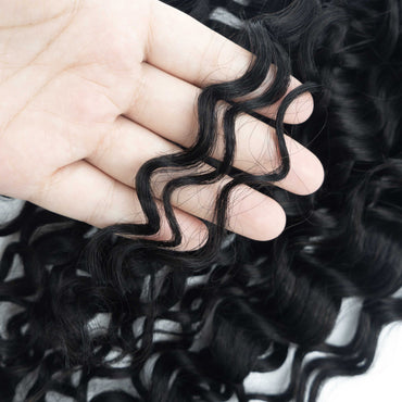 100g/pack 100% Unprocessed Feathers Tips Human Hair Braiding Natural Curly Feathers Crochet Hair Extensions