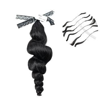 Maelove Fashion Style Looped Crochet Human Hair Loose Wave Feather Human Hair Extensions