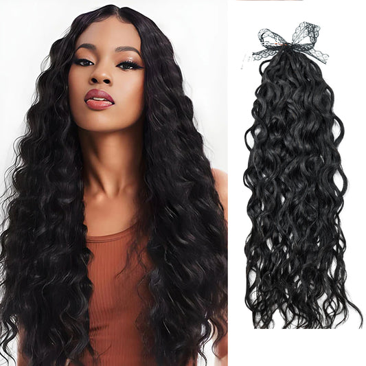 Natural Wave 100% Human Hair 100g 14-24 Inches Feathering Crochet Braiding Human Hair Extension