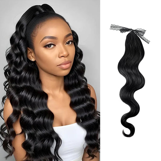 100g/pack Beautiful and Graceful Body Wave Feather Micro Loop Crochet Hair Extensions