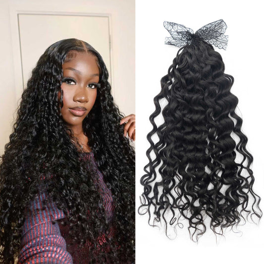 100g/pack 100% Unprocessed Feathers Tips Human Hair Braiding Natural Curly Feathers Crochet Hair Extensions