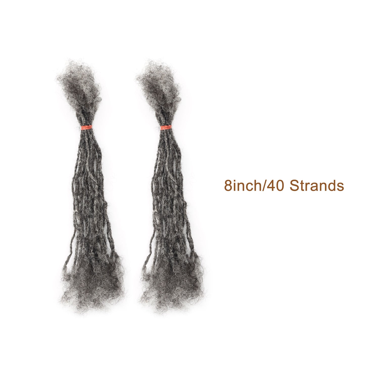 40strands/pack 100% Real Human Hair Dreadlocks Inter Locs Extensions with Curly end