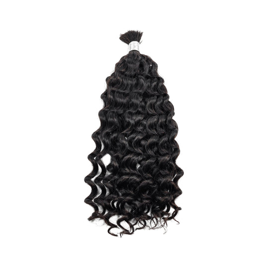 100g/pack Water Wave Bulk Human Brazilian Hair Bundles No Weft for Boho Braids