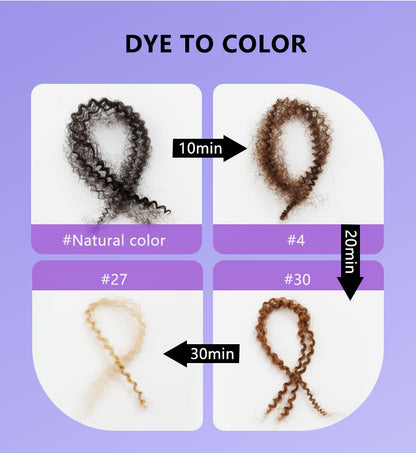 100% Human Hair Extensions Afro Kinky Bulk Hair Afro 4C for Braiding, Micro Twist,Locs