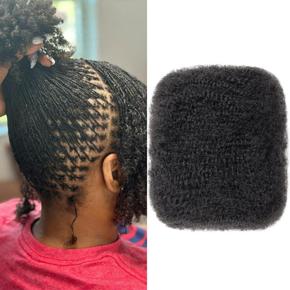 ANNA 50 Gram 100% Human Hair Afro Kinkys Curly Ultra Soft Mini Curl Hair Bulk for for Braiding, Twist, Locs
