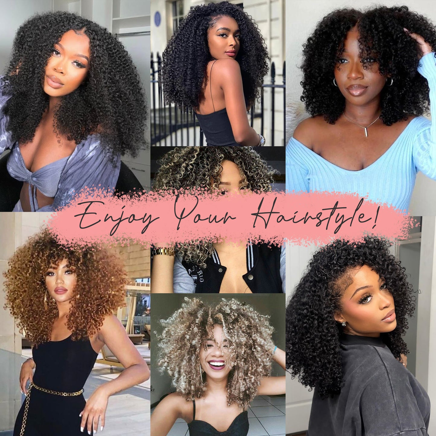 Maelove Kinky Curly Crochet Hair Natural Black Hand Made Feather Human Hair Extension