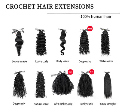 100g/pack Beautiful and Graceful Body Wave Feather Micro Loop Crochet Hair Extensions