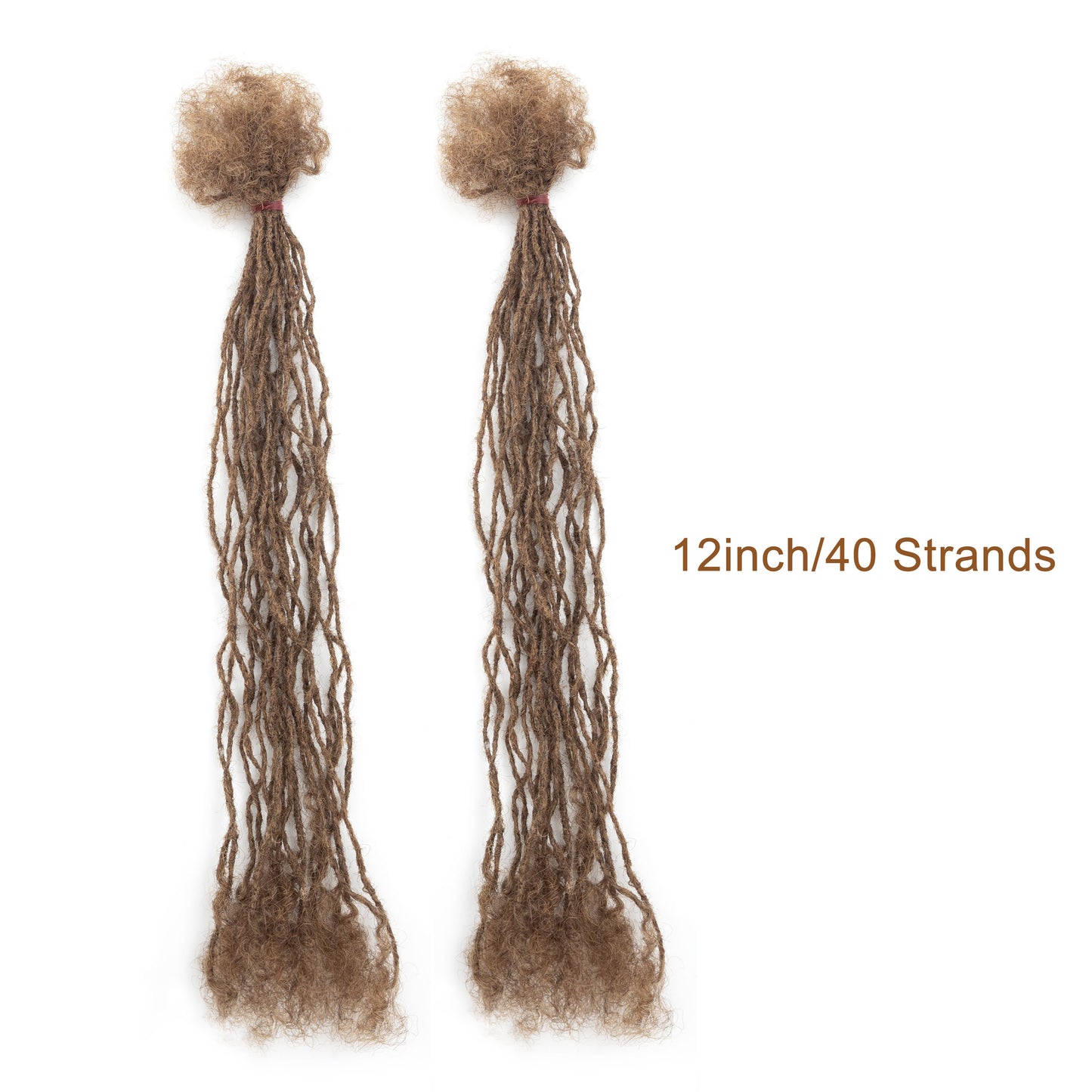 40strands/pack 100% Real Human Hair Dreadlocks Inter Locs Extensions with Curly end