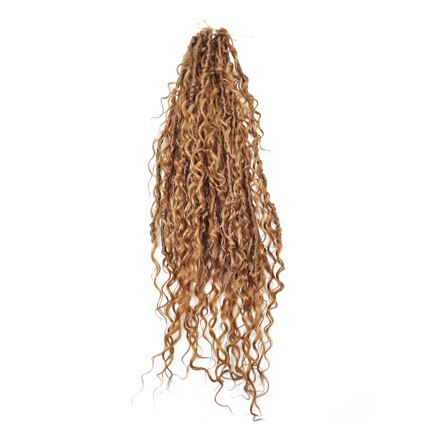 20Strands/pack 0.6cm Boho Braids Crochet Locs Hair 100% Human Hair Braiding Locs Extension for All Occasions