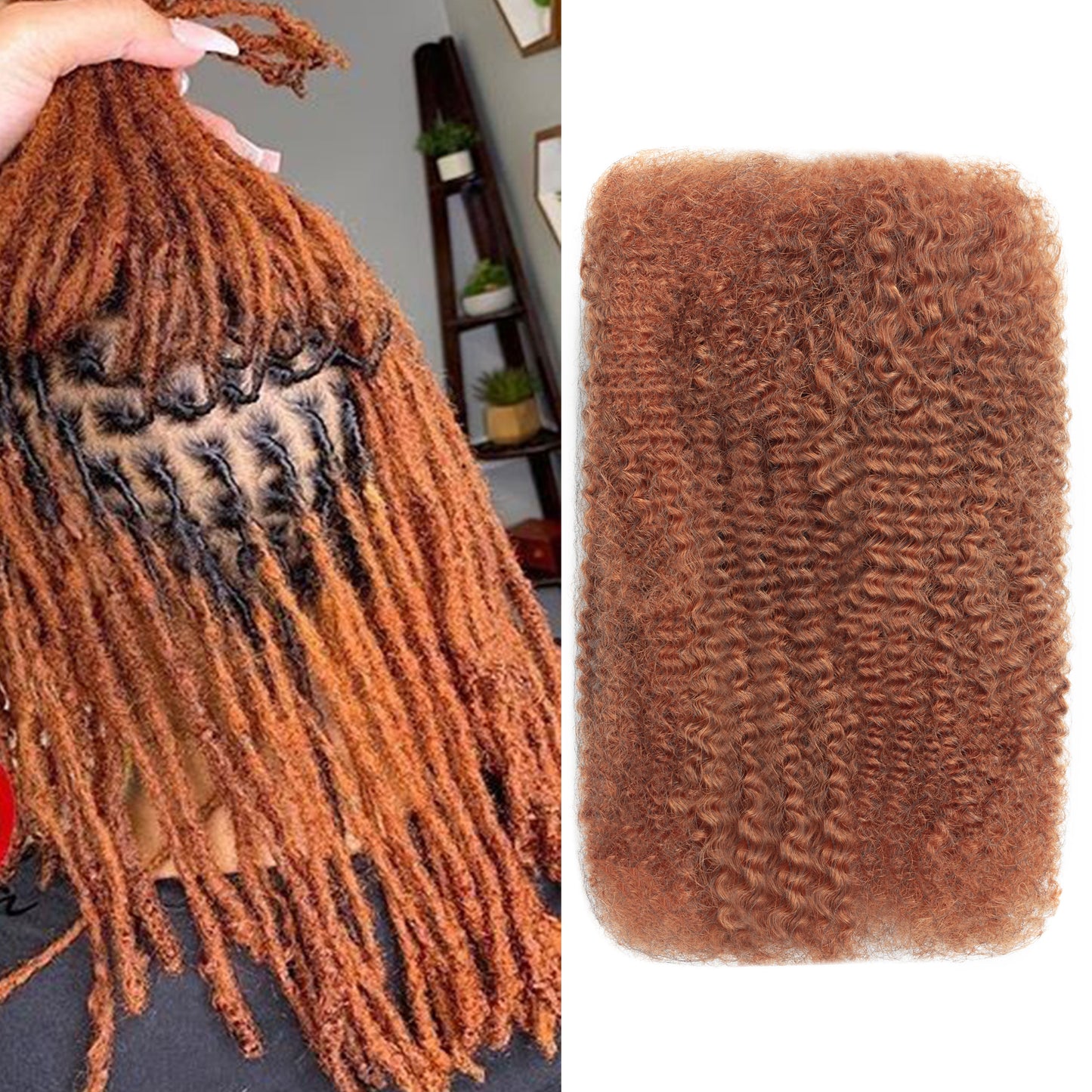 Maelove Highlights Multi Color Pre-Stretched Afro kinky Bulk For Braiding Dreadlock Hair