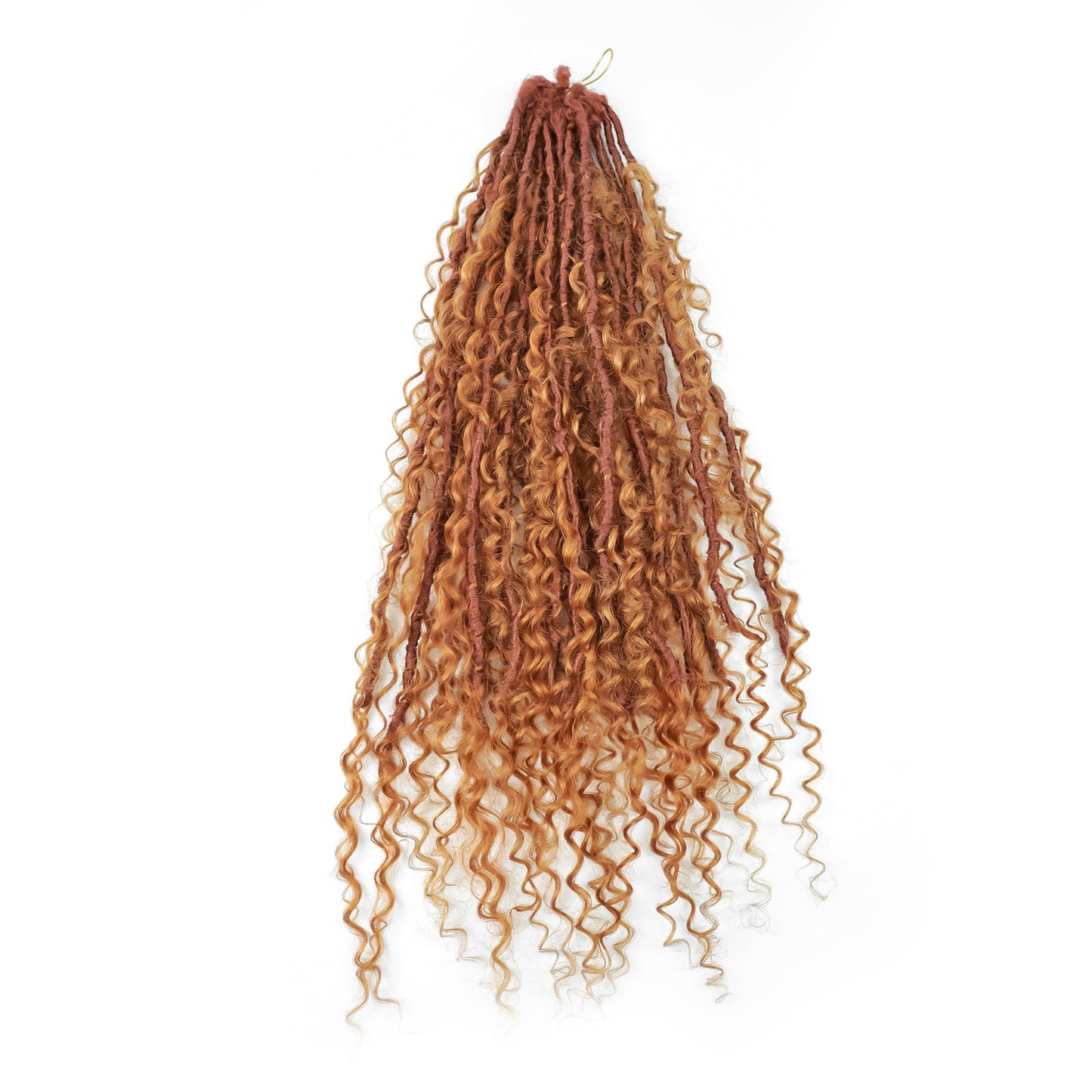 20Strands/pack 0.6cm Boho Braids Crochet Locs Hair 100% Human Hair Braiding Locs Extension for All Occasions