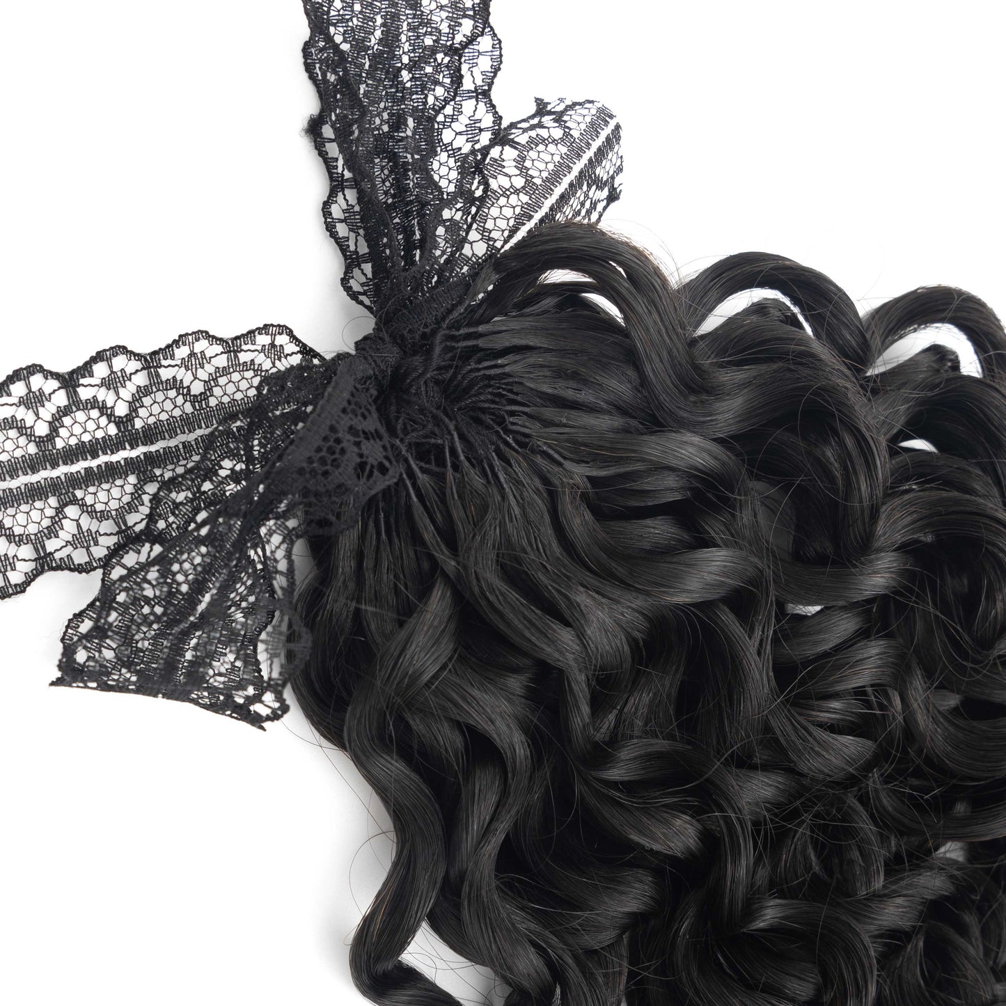 High Quality 100% Real Hair Natural Color Deep Curly Feathers Crochet Hair Extensions
