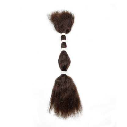 100g/pack Black Human Hair Bundles Wet and Wave Human Hair Extensions Bulk Hair for Braiding