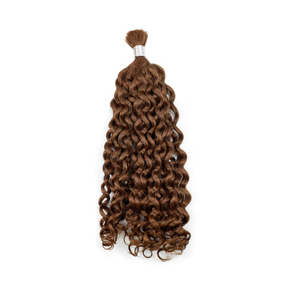 100g/pack Water Wave Bulk Human Brazilian Hair Bundles No Weft for Boho Braids