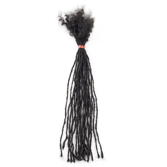 20Strands/pack Small Size Locs Extensions Interlocs Dreadlocks Extensions 100% Human Hair Handmade for Blackwoman