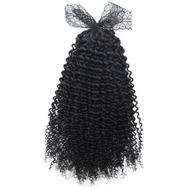 Feather Tip Crochet Hair Kinky Curly Feathering Crochet Braid Human Hair Extensions for Women