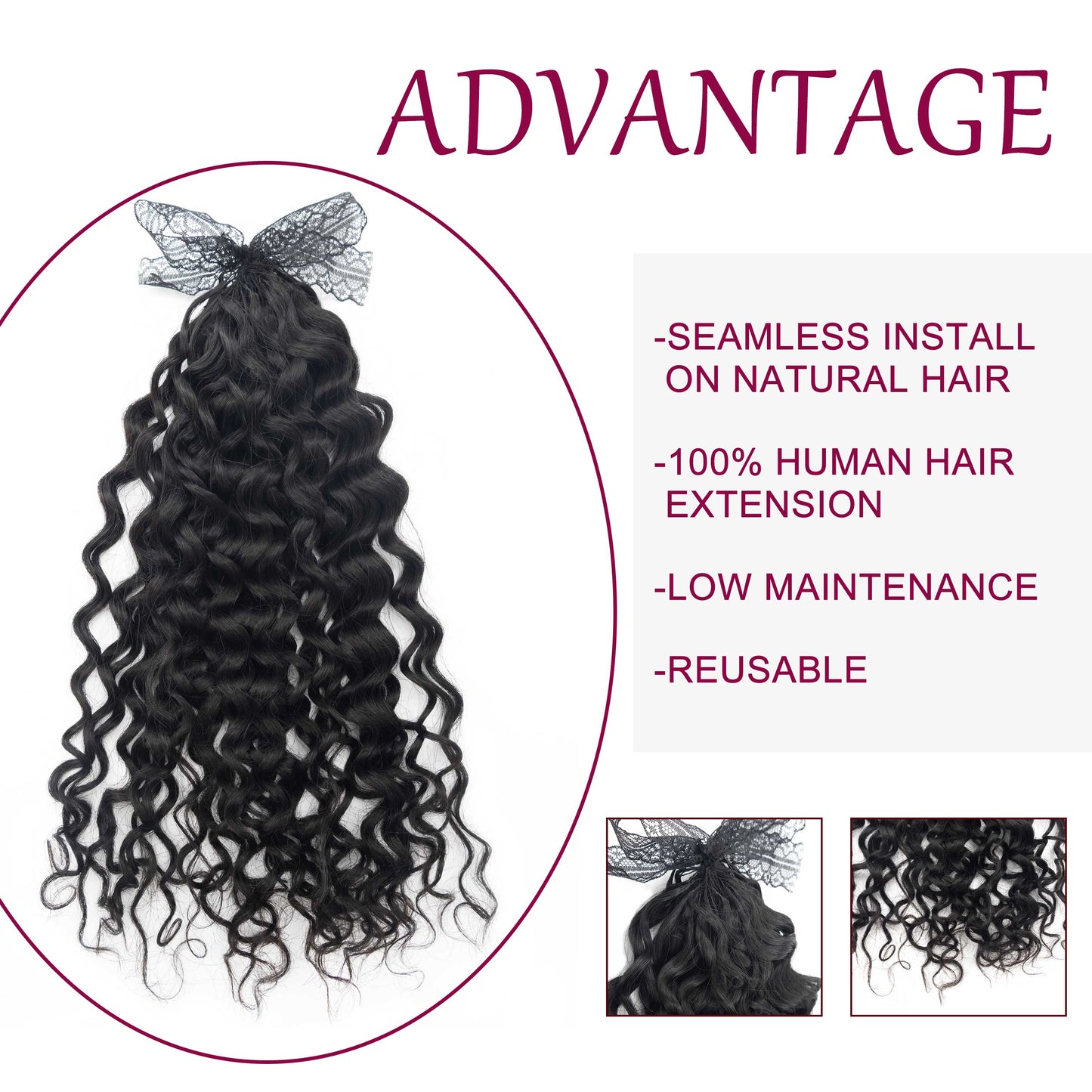 100g/pack 100% Unprocessed Feathers Tips Human Hair Braiding Natural Curly Feathers Crochet Hair Extensions