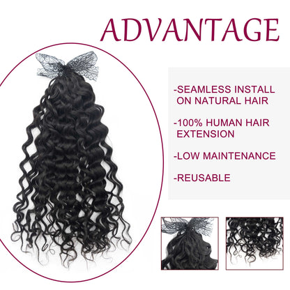100g/pack 100% Unprocessed Feathers Tips Human Hair Braiding Natural Curly Feathers Crochet Hair Extensions