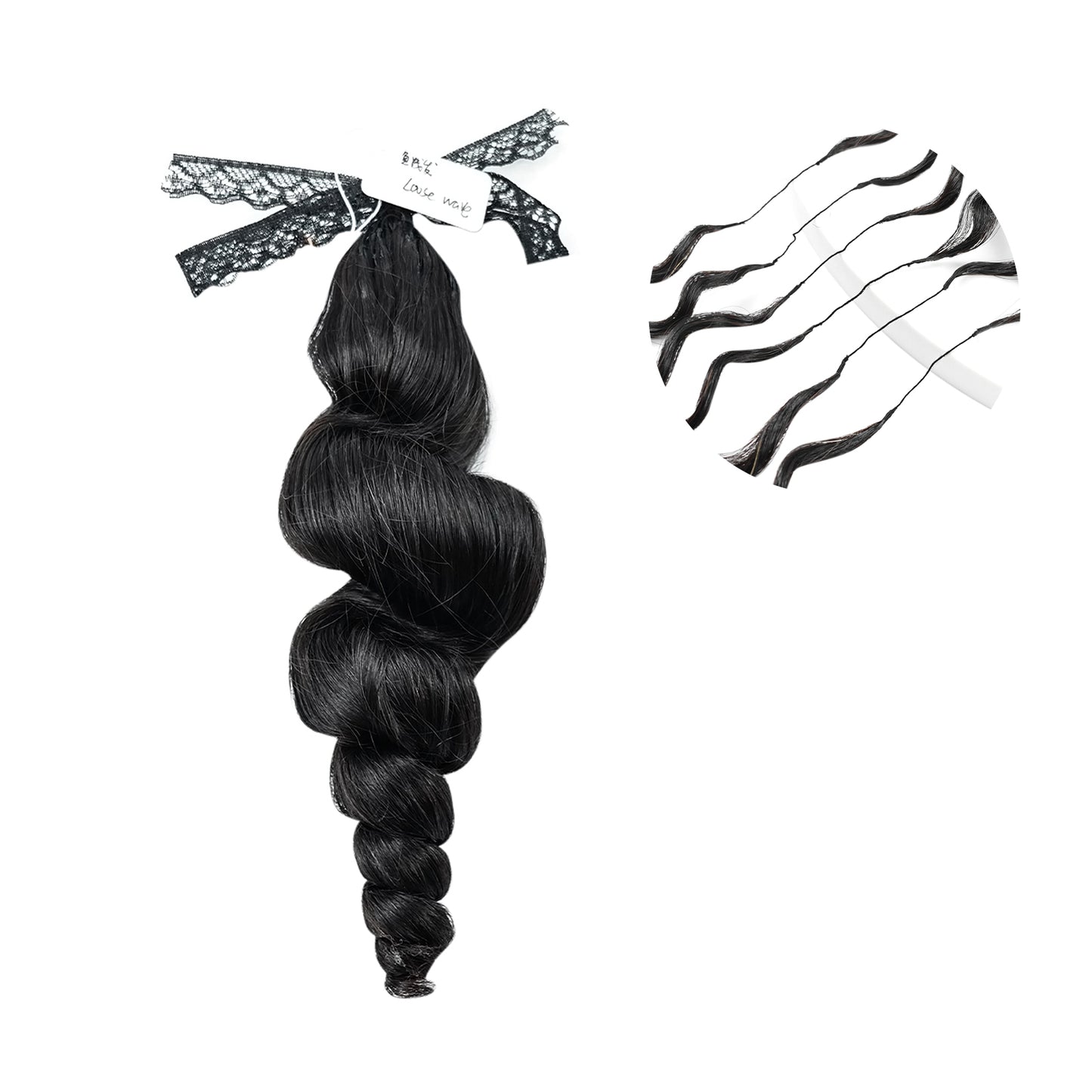 Maelove Fashion Style Looped Crochet Human Hair Loose Wave Feather Human Hair Extensions
